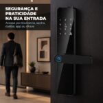 Fechadura Inteligente 4 em 1 Digital Cartão Senha - MM-ZNS - Imagem 3