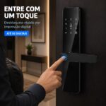 Fechadura Inteligente 4 em 1 Digital Cartão Senha - MM-ZNS - Imagem 4