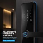 Fechadura Inteligente 4 em 1 Digital Cartão Senha - MM-ZNS - Imagem 7