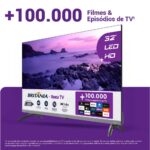Smart TV 32" HD Britânia B32KRA DLED Roku TV Tela Plana Wi-Fi Dolby Audio VA - Imagem 7