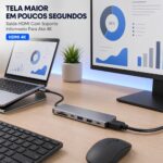 Hub USB-C 7 em 1 4K HDMI SD/TF PD 100W Windows IOS Mac Android - Imagem 4
