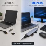 Hub USB-C 7 em 1 4K HDMI SD/TF PD 100W Windows IOS Mac Android - Imagem 7