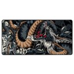 Mousepad Gamer Exbom Dragão Extragrande 70x35cm Antiderrapante Dobrável - MP-7035C51