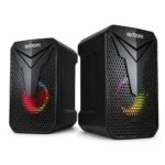 Caixa De Som Gamer Exbom Com Led USB P2 Plug E Play Preto  - CS-C54