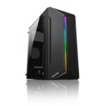 Gabinete Gamer Round5 Mants Black Micro ATX Sem Fan