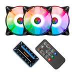 Kit 3 Fans TGT Humber ARGB 3x120mm Com Controladora Preto - TGT-HR3-BK01