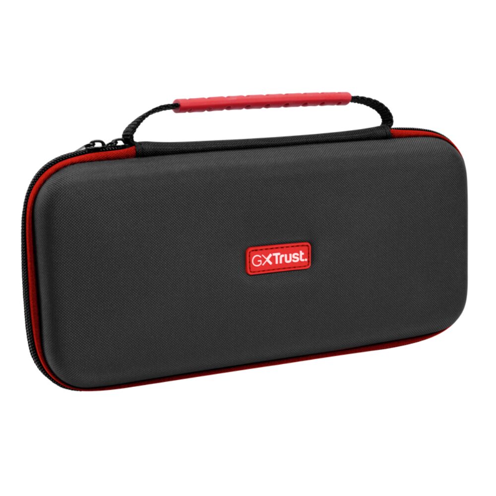 bd9da50d328f6dca360cdbc45b37e566.jpg Case Para Nintendo Switch 2 Trust Até 4 Joycons 10 Slots Para Cartuchos Preto - GXT1251 - Imagem 1