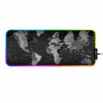 Mousepad Gamer Exbom Mapa-Múndi Borda Led RGB 13 Cores 80x30cm Preto -  MP-LED3080C28