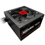 Fonte Gamer Kalkan Maxpower 750W ATX 80 Plus Bronze Cabos Flat Preto