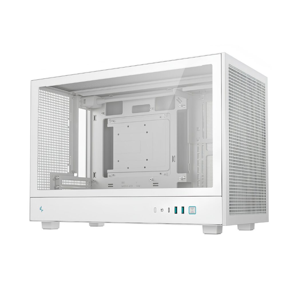 ea998db1a923f81ae46f9cf6c7144394.jpg Gabinete Gamer DeepCool CH260 S/Fan S/Fonte Micro-ATX Branco - R-CH260 - Imagem 1