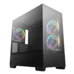 Gabinete Gamer Deepcool CG380 3 Fans S/Fonte Micro-ATX Gen2 ARGB Vidro Temperado Preto - R-CG380