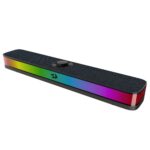 Caixa De Som Soundbar Gamer Redragon Neo RGB USB-C Duplos 2x5W RMS Com Roda de Volume Preto - GS515 - Imagem 2