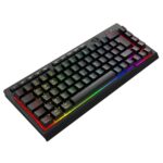 Teclado Membrana Gamer Redragon Crescent 68 Pro RGB 65% Tri-Mode USB 2.4GHz Bluetooth USB-C Preto - K519RGB-PRO - Imagem 3