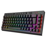 Teclado Membrana Gamer Redragon Crescent 68 Pro RGB 65% Tri-Mode USB 2.4GHz Bluetooth USB-C Preto - K519RGB-PRO - Imagem 4