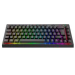 Teclado Membrana Gamer Redragon Crescent 68 Pro RGB 65% Tri-Mode USB 2.4GHz Bluetooth USB-C Preto - K519RGB-PRO - Imagem 5