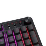 Teclado Gamer Membrana Redragon RM104 Volcano ARGB Sem Fio Tri-Mode USB 2.4GHz Bluetooth USB-C Full Size Preto - K526-WL - Imagem 6