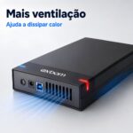 Case Gaveta Hd 3.5 Usb 3.0 Exbom Sata III Até 10tb Com Fonte Bivolt CGHD-G35 - Imagem 6