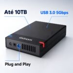 Case Gaveta Hd 3.5 Usb 3.0 Exbom Sata III Até 10tb Com Fonte Bivolt CGHD-G35 - Imagem 7