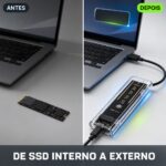 Case SSD M.2 NVMe USB-C 10 Gbps Transparente Snaker - Imagem 8
