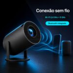 Projetor Portátil a'Gold 720p Wi-Fi Suporte 4K HDMI USB Até 130" Preto - PGT-HY330 - Imagem 5