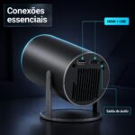 Projetor Portátil a'Gold 720p Wi-Fi Suporte 4K HDMI USB Até 130" Preto - PGT-HY330 - Imagem 6