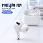 Fone De Ouvido Sem Fio Bluetooth a'Gold C/Sensor E Toque Assistente Branco - FN-BR3 - Imagem 5
