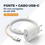 Kit Carregador e Cabo Turbo a'Gold USB-C 30W  Branco - CA37-3 - Imagem 5