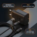 Kit Carregador e Cabo Turbo a'Gold USB-C 30W Preto - CA37-3 - Imagem 7