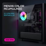 Kit 9 Fans Kalkan Lumen RGB 9x120mm 1500RPM 1.19mmH2O Preto - KLK00018 - Imagem 6