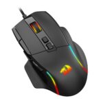 Mouse Gamer Redragon Viper RGB 24000DPI Switch Huano Blue Shell White Dot 10 Botões USB-C Preto - M925 - Imagem 2