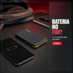 Carregador Portátil 3 Em 1 10000mAh 37Wh E'spada USB-C Micro V8 E Lighting Preto - PN-951E - Imagem 2