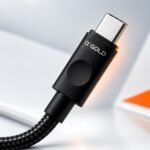 Cabo Turbo 60W Max USB-C Para USB-C a'Gold 1M Prata - CB125 - Imagem 4