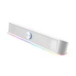 Soundbar Gamer Trust Throne RGB Stereo 2.0 USB e 3.5mm 40mm 12W Branco - GXT619W - Imagem 5