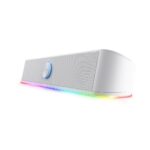 Soundbar Gamer Trust Rhox RGB Stereo RGB 2.0 40mm 12W 6WRMS Branco - GXT1619W - Imagem 4