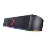 Soundbar Gamer Trust Throne RGB Stereo 2.0 USB e 3.5mm 40mm 12W Preto - GXT619 - Imagem 2