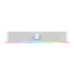 Soundbar Gamer Trust Throne RGB Stereo 2.0 USB e 3.5mm 40mm 12W Branco - GXT619W