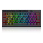 Teclado Membrana Gamer Redragon Shiva 61 RGB Rollover 22 Teclas Preto - K522-RGB PT