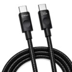 Cabo Turbo 60W Max USB-C Para USB-C a'Gold 1M Preto - CB125