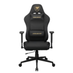 Cadeira Gamer Cougar Pryme Gold Até 120Kg Preta e Dourado - CGR-PRM-GLB