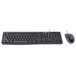 Kit Teclado e Mouse Logitech Office MK200 Com Fio USB Preto - MK200
