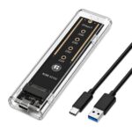 Case SSD M.2 NVMe USB-C 10 Gbps Transparente Snaker