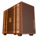 Gabinete Gamer Redragon Harry Potter Magic Trunk  S/Fan ATX Compacto C/Imãs Maleta Com Alça Marrom - HP-945