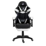 Cadeira Gamer Rise Mode X06 Com Apoio P/Pés Até 100kg Preto e Branco - RM-CG-X06-BW - Imagem 2