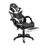 Cadeira Gamer Rise Mode X06 Com Apoio P/Pés Até 100kg Preto e Branco - RM-CG-X06-BW - Imagem 4