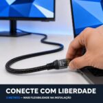 Cabo HDMI 2.1 Storm 8K 60Hz 3M Nylon Preto - Imagem 2