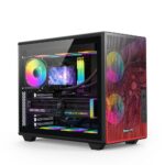 Gabinete Gamer Redragon Strafe Neo Infernal Dragon ATX Compacto S/Fan Mesh USB 3.0 Preto e Vermelho - CA-617B - Imagem 2
