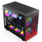 Gabinete Gamer Redragon Strafe Neo Infernal Dragon ATX Compacto S/Fan Mesh USB 3.0 Preto e Vermelho - CA-617B - Imagem 3
