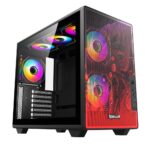 Gabinete Gamer Redragon Strafe Neo Infernal Dragon ATX Compacto S/Fan Mesh USB 3.0 Preto e Vermelho - CA-617B - Imagem 4
