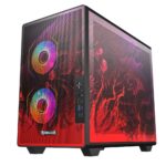 Gabinete Gamer Redragon Strafe Neo Infernal Dragon ATX Compacto S/Fan Mesh USB 3.0 Preto e Vermelho - CA-617B - Imagem 5