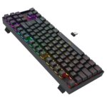 Teclado Gamer Redragon Kumara Elite Rainbow Switch Marrom TKL Tri-Mode USB-C/2.4GHz/Bluetooth - K552-KRS - Imagem 6